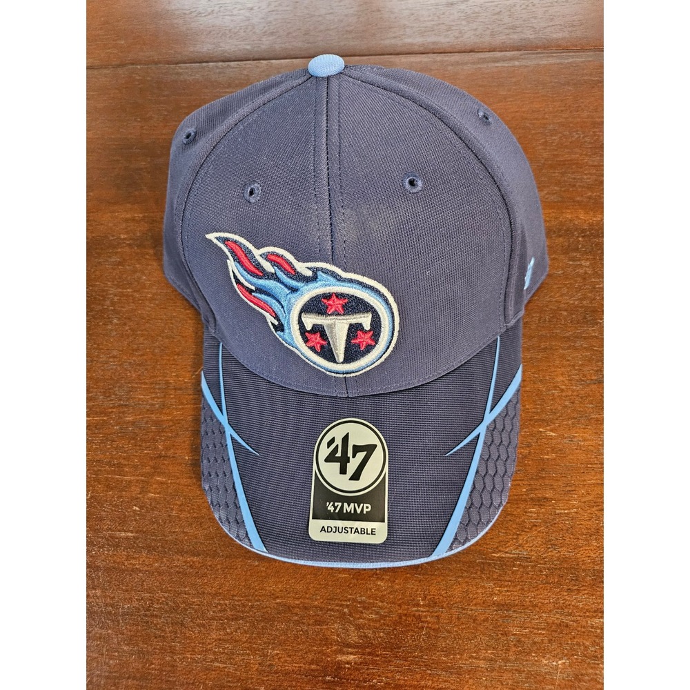 '47 Brand Hat Mens OSF Navy Blue Tennessee Titans NFL MVP Adjustable Cap